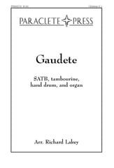 Gaudete SSATB choral sheet music cover